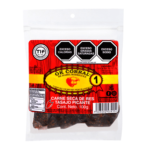 Carne Seca de Res Tasajo New York Picante 100 Gr