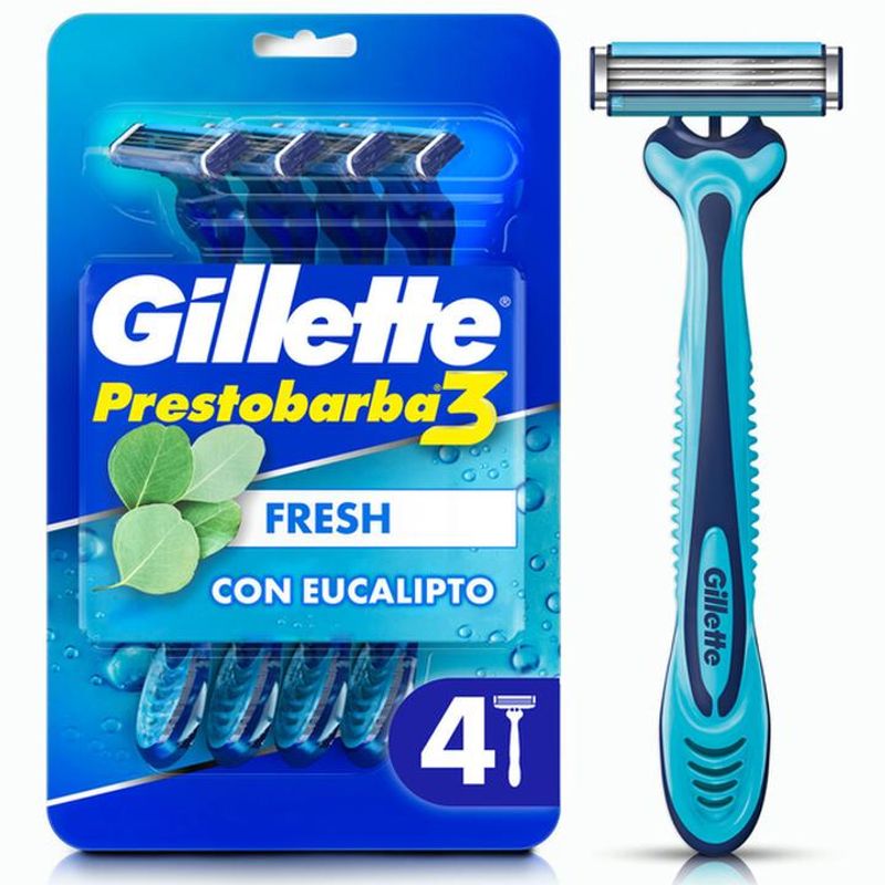 Pack de 4 Máquinas de Afeitar Gillette Prestobarba 3