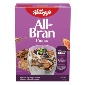 Kelloggs Cereal All Bran Pasas 285 g