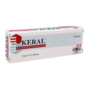 Keral 25 Mg Tab C/10 Dexketoprofeno Trometamol 10 Pz