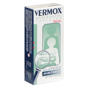 Vermox 100 Mg Tabletas 6 Pz