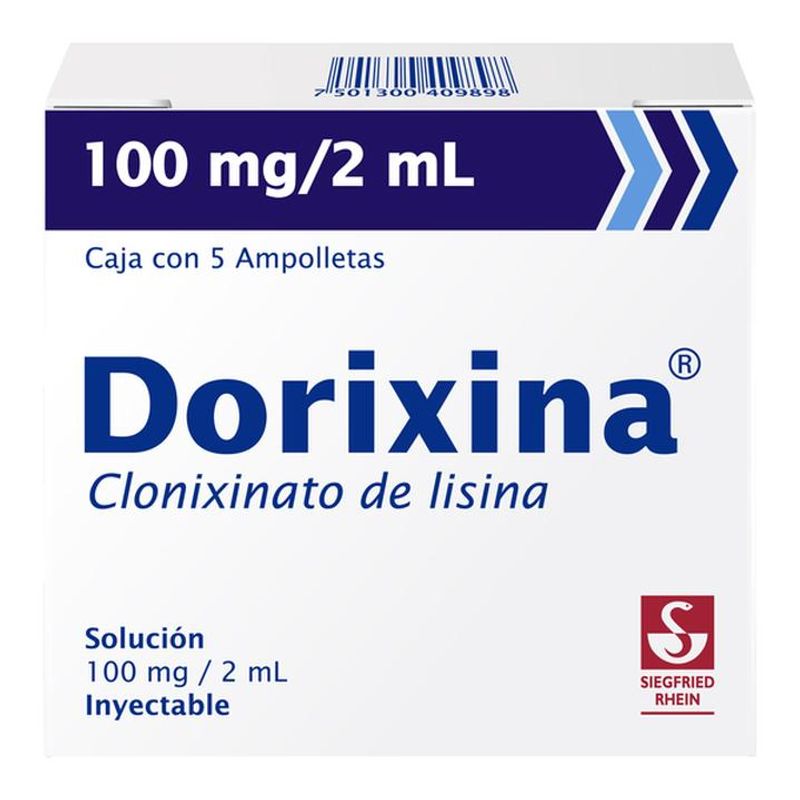 Siegfried Dorixina 100 Mg Ampo. 5x2ml Clonixinato - H-E-B México