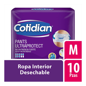 Ropa Interior Desechable Cotidian Ultraprotect Mediano con 10 pz