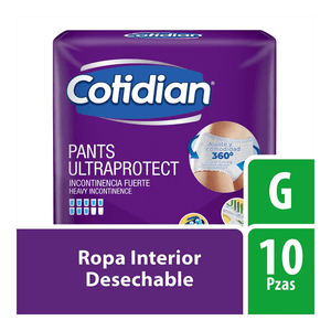 Ropa Interior Desechable Cotidian Ultraprotect Grande con 10 pz