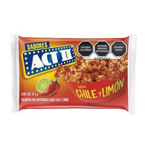 Palomitas Para Microondas Sabor Chile Y Limón 87.5 Gr