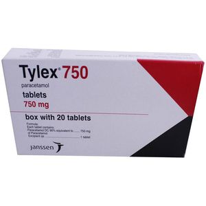 Tylex 750 Mg Tab 20 Paracetamol 20 Pz