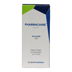 Gft Lidocaina Pharmacaine 10 g Frasco con Atomizador 115 ml