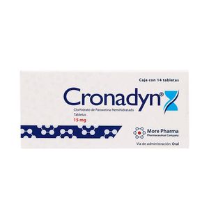 Cronadyn 15 Mg Tabletas 14 Pz