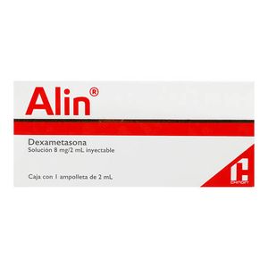 Alin 8 Mg Sol. Iny 1 Ampo, 2 Ml Dexametasona 1 Pz