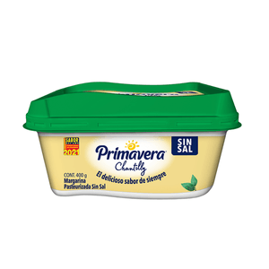 Margarina Untable Chantilly Sin Sal 400 Gr