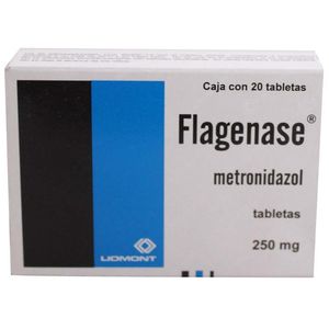 Flagenase 250 Mg 20 Tab Metronidazol 20 Pz