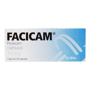 Facicam 10 Mg 20 Cap Piroxicam 20 Pz