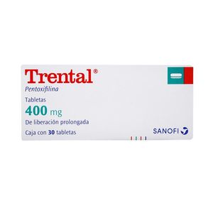 Trental 400 Mg 30 Gra Lib Pro Pentoxifilina 30 Pz