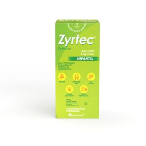 Zyrtec solución 5 mg/5 ml frasco con 50 ml c/vaso dosificador