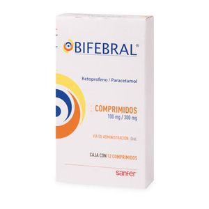 Bifebral 400 Mg Cpr 12 Ketoprofeno, Paracetamol 12 Pz