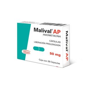 Malival Ap 50 Mg 28 Cap Indometacina 28 Pz