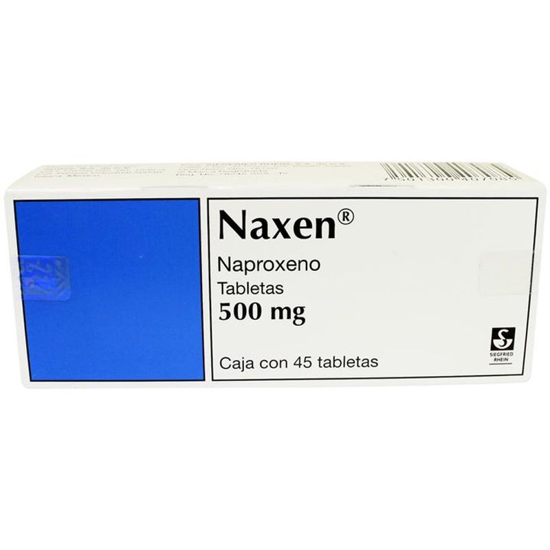 Siegfried Naxen 500 Mg 45 Tab Naproxeno 45 Pz - H-E-B México