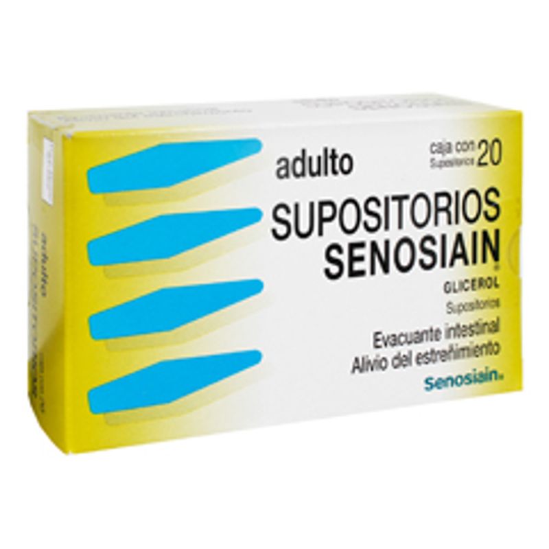 Precio Senosian adulto con 10 supositorios