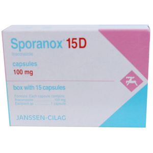 Sporanox 15d 100 Mg 15 Cap Itraconazol 15 Pz