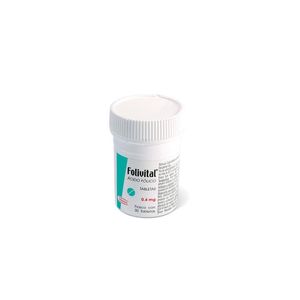 Folivital 0.4 Mg Tab 30 Acido Folico 30 Pz