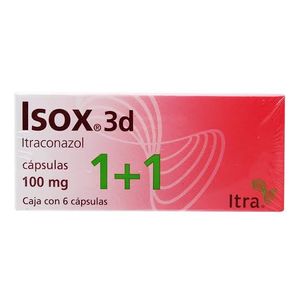 Isox 3d 100 Mg Ofta 1+1 6 Cap Itraconazol 6 Pz