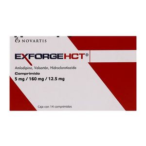 Exforge Hct 5/160/12.5 Mg Comprimidos 14 Pz