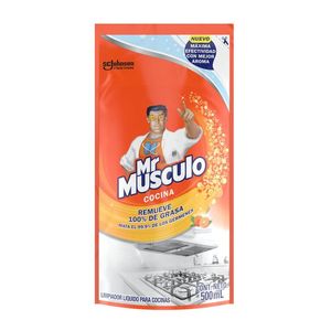 Mr Musculo Limpiador Desengrasante Cocina Doypack Repuesto 500 ml