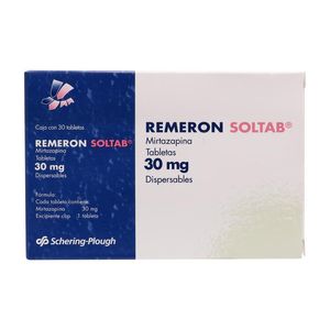 Remeron Sol 30 Mg Tab 30 Mirtazapina 30 Pz