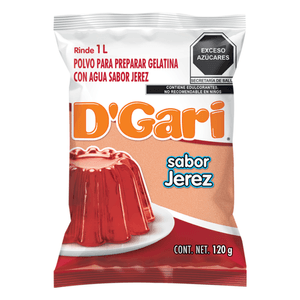 D'Gari Gelatina en Polvo Jerez 120 g