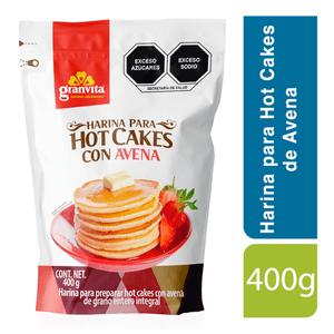 Granvita Harina Para Hot Cakes con Avena 400 g