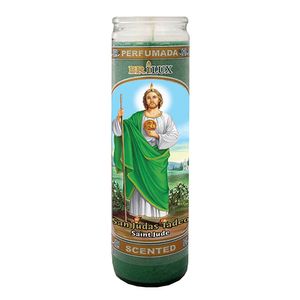 Veladora San Judas Verde Perfumada 1 Pz