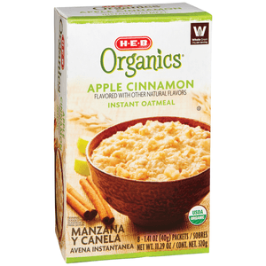 Avena Instantánea Manzana Canela Organica 8 Pz