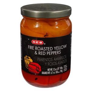 Pimientos Amarillos Y Rojos Enteros Asados 340 Gr