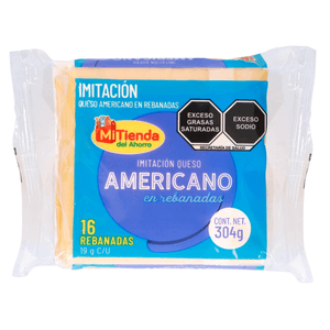 Mi Tienda Queso Imitación Amarillo Rebanado 304 g