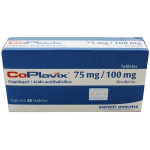 Coplavix 75/100 Mg Tabletas 28 Pz