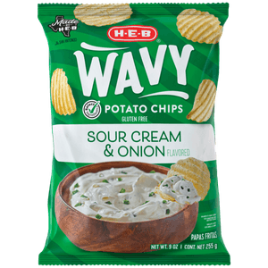 HEB Papas Fritas Wavy Papas Crema Cebolla 255 g