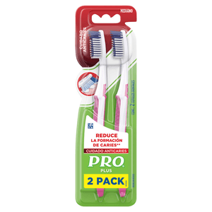 Cepillo Dental Pro Plus Cuidado Anticaries Pack 2 pz Cepillo Dental Pro Plus Cuidado Anticaries Pack  2 Pz