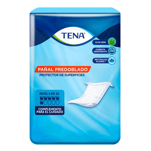 Tena Pañal Predoblado Protector De Superficies Unitalla con 10 pz