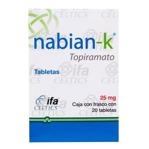 Nabian-K 25 Mg Tab 20 Topiramato 20 Pz