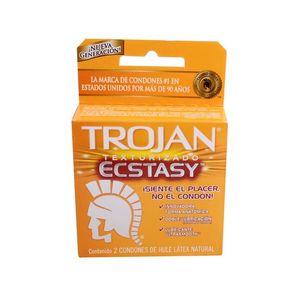 Trojan Condon Ecstasy con 2 pz