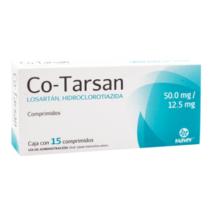 Co-Tarsan Losartán / Hidroclorotiazida 15 Comprimidos