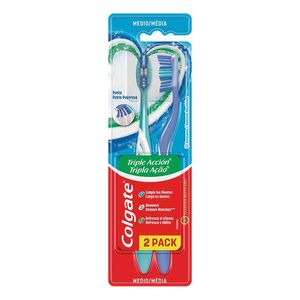 Colgate Triple Acción Cepillo de Dientes con 2 pz