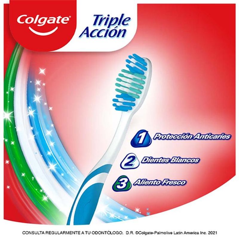 Colgate Pack De Cepillos Dentales Triple Acción 2 - H-E-B México