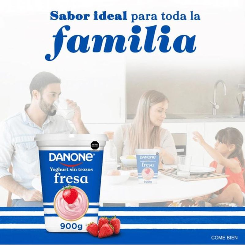 Yogurt Bebible Danone Licuado Fresa Plátano - Jüsto Súper a Domicilio