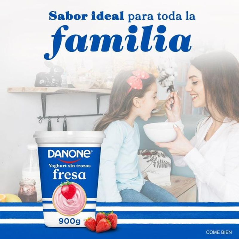 Yogurt Danone con Fresa 8x220g - Justo Súper a Domicilio