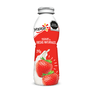 Yoplait Yogurt Bebible Fresas Naturales 242 g