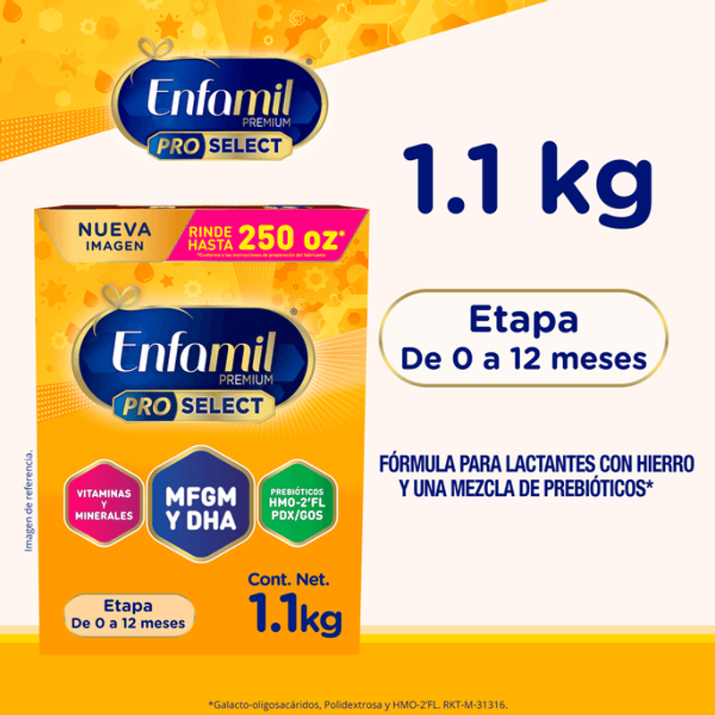 Fórmula Especializada Enfamil Pro Select Confort 0 a 12 Meses, Caja 1.1 kg