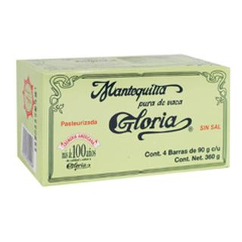 Gloria - Mantequilla Gloria sin Sal 90g.