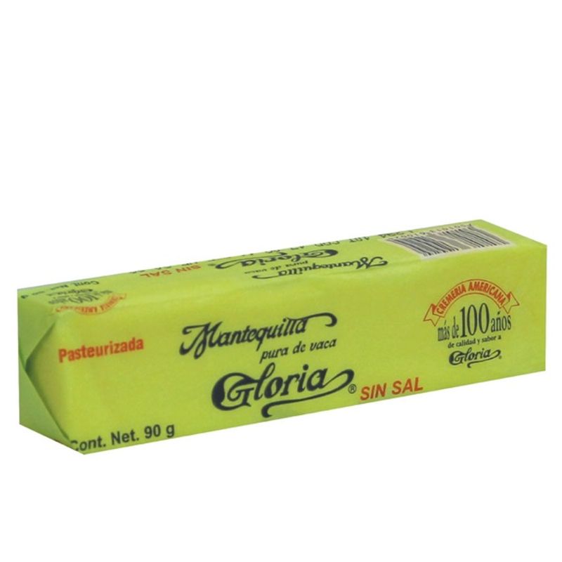 Mantequilla GLORIA sin Sal Barra 200g