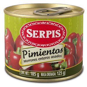 Serpis Pimientos Morrones Enteros Y Asados 185 g